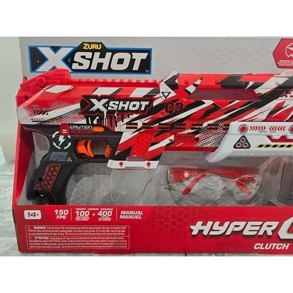 ZURU X SHOT Hyper Gel Clutch Blaster 5,000 Pellets 150 FPS‎ Ages 14+ New